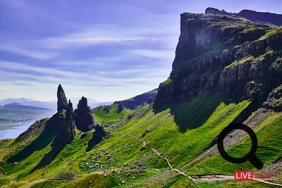 old men of storr isle of skye scotland view montain 