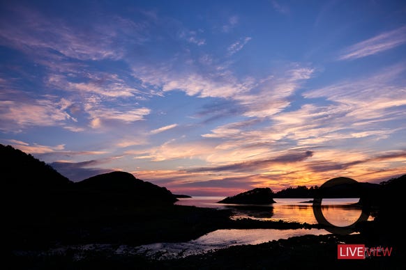 sunset on assynt 