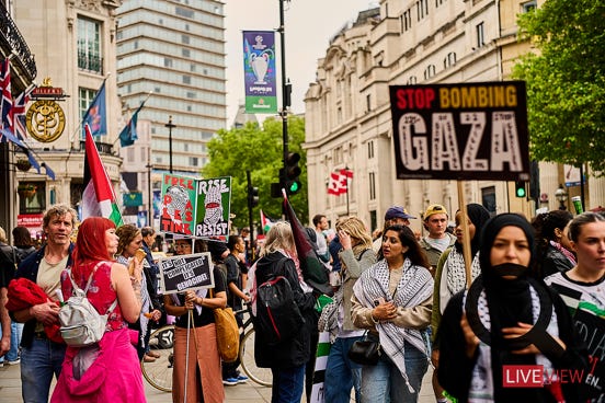 palestine protest in london 