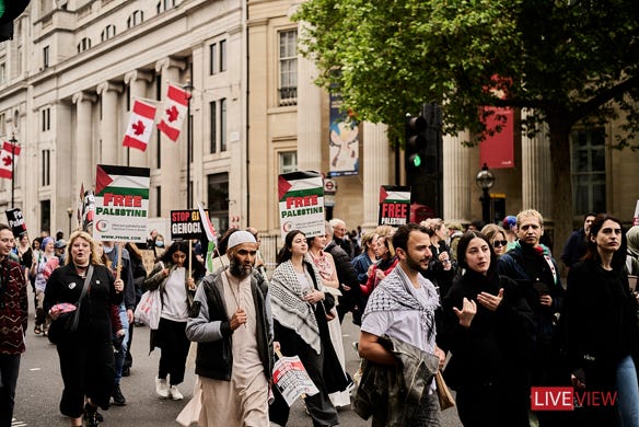 palestine protest in london 