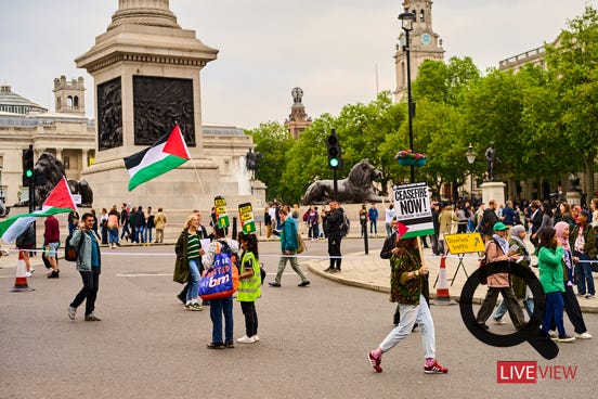 palestine protest in london 