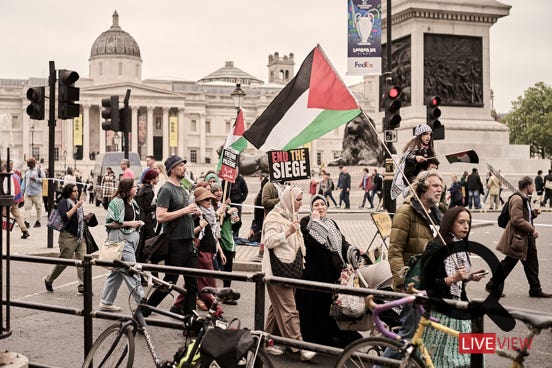 palestine protest in london 