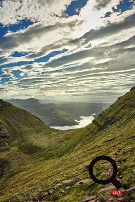 the way to quinag in assynt scotland  montain view 