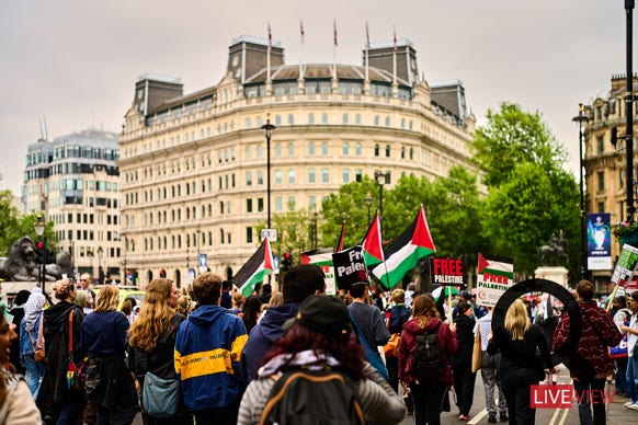 palestine protest in london 