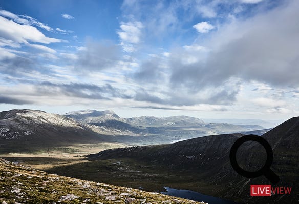 the way to quinag in assynt scotland  montain view 