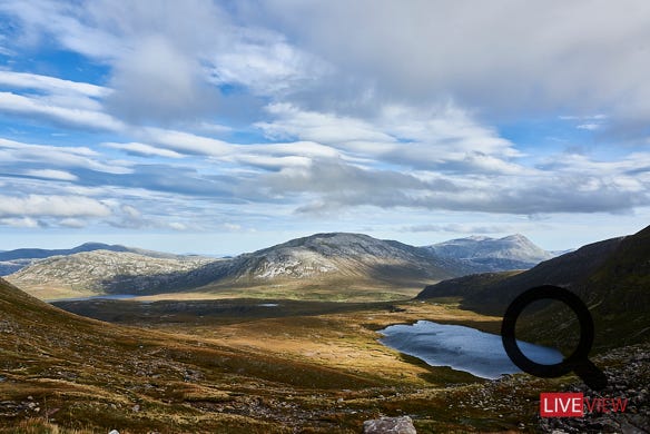 the way to quinag in assynt scotland  montain view 