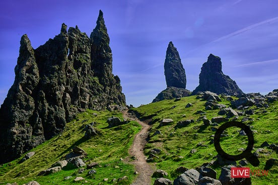 old men of storr isle of skye scotland view montain 