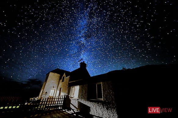 milky way in assynt scotland 